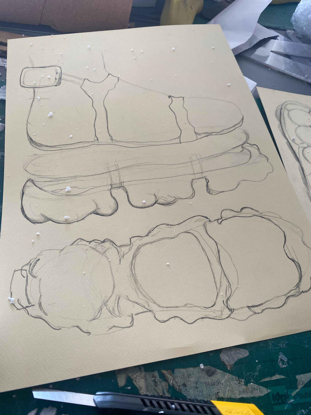 Hand drafting - Technical sketch Hand drafting - Technical sketch